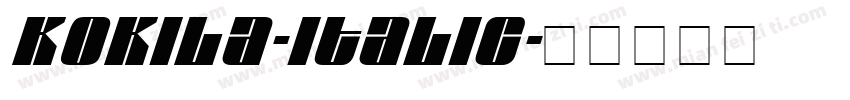 Kokila-Italic字体转换