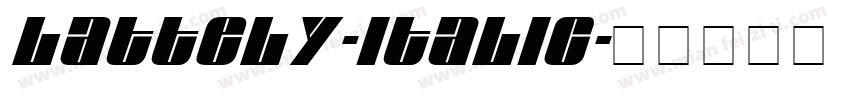 Lattely-Italic字体转换