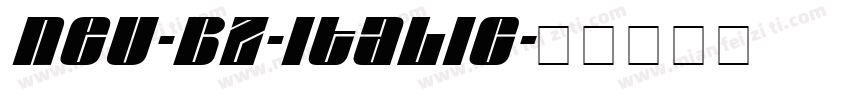 NEU-BZ-Italic字体转换