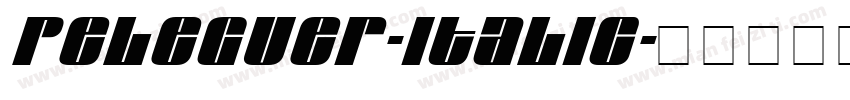 Peleguer-Italic字体转换