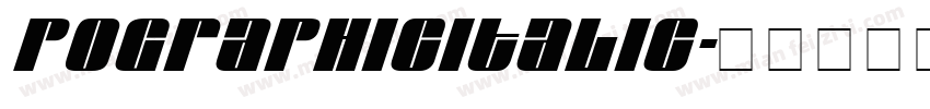 PographicItalic字体转换