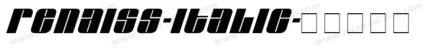 Renaiss-Italic字体转换
