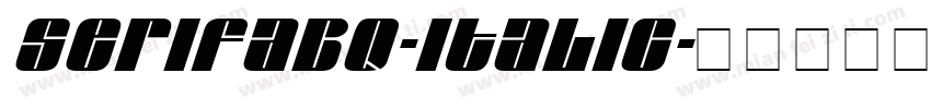 SerifaBQ-Italic字体转换
