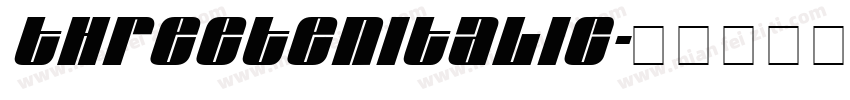 ThreetenItalic字体转换