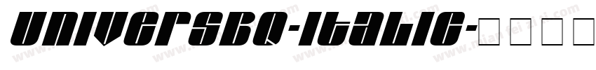 UniversBQ-Italic字体转换