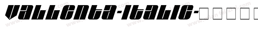 Vallenta-Italic字体转换