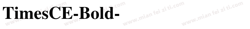 TimesCE-Bold字体转换