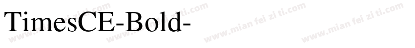 TimesCE-Bold字体转换