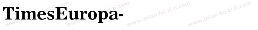 TimesEuropa字体转换