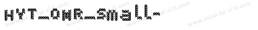 HYT_OMR_Small字体转换