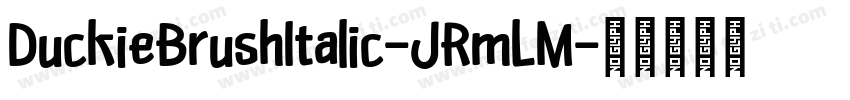 DuckieBrushItalic-JRmLM字体转换