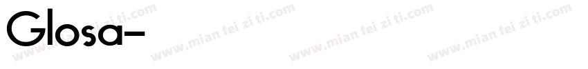Glosa字体转换