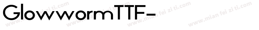 GlowwormTTF字体转换