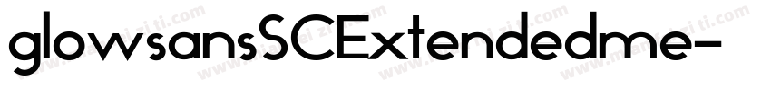 glowsansSCExtendedme字体转换
