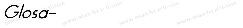 Glosa字体转换
