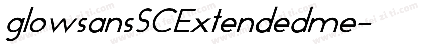 glowsansSCExtendedme字体转换
