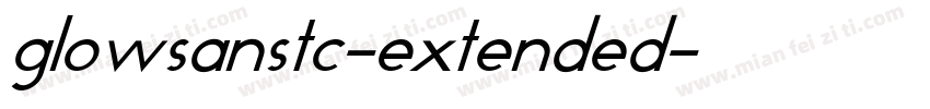 glowsanstc-extended字体转换