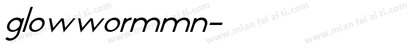glowwormmn字体转换