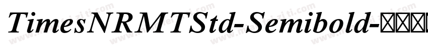 TimesNRMTStd-Semibold字体转换
