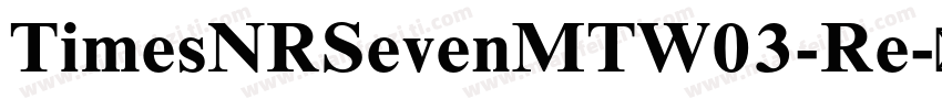 TimesNRSevenMTW03-Re字体转换