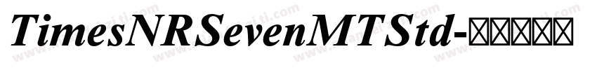 TimesNRSevenMTStd字体转换