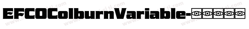EFCOColburnVariable字体转换