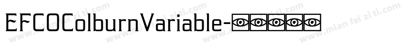 EFCOColburnVariable字体转换