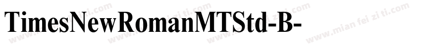 TimesNewRomanMTStd-B字体转换