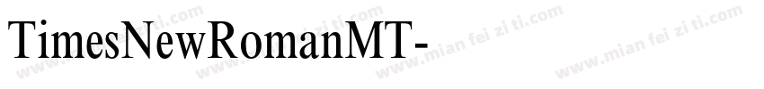 TimesNewRomanMT字体转换