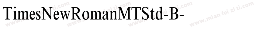 TimesNewRomanMTStd-B字体转换