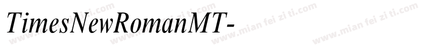 TimesNewRomanMT字体转换