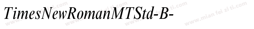 TimesNewRomanMTStd-B字体转换