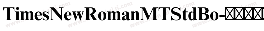 TimesNewRomanMTStdBo字体转换