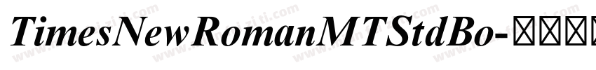 TimesNewRomanMTStdBo字体转换