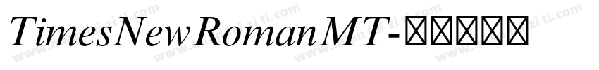 TimesNewRomanMT字体转换