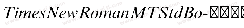 TimesNewRomanMTStdBo字体转换