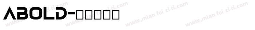 abold字体转换