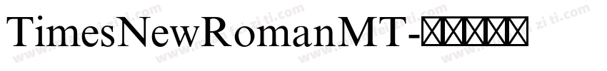 TimesNewRomanMT字体转换