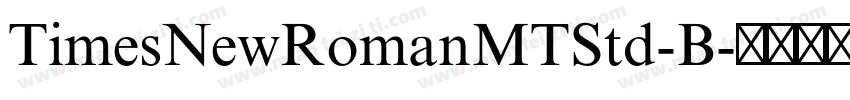 TimesNewRomanMTStd-B字体转换