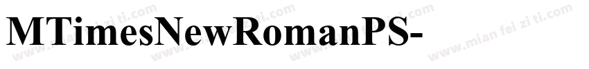 MTimesNewRomanPS字体转换