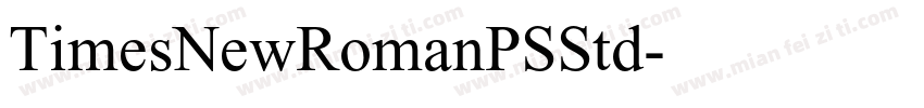 TimesNewRomanPSStd字体转换