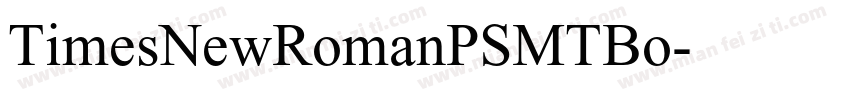 TimesNewRomanPSMTBo字体转换
