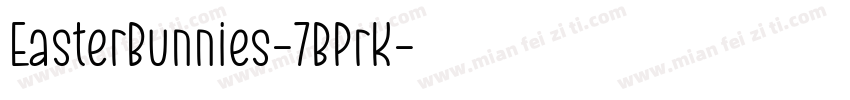 EasterBunnies-7BPrK字体转换