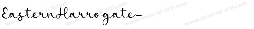 EasternHarrogate字体转换