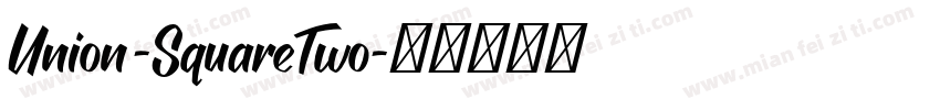 Union-SquareTwo字体转换
