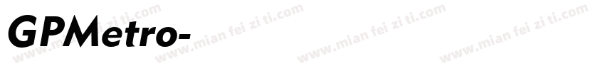 GPMetro字体转换