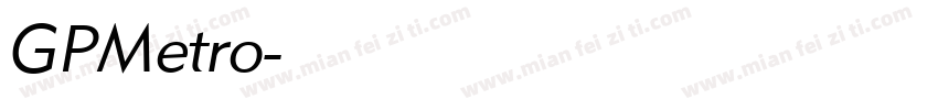 GPMetro字体转换