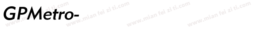 GPMetro字体转换