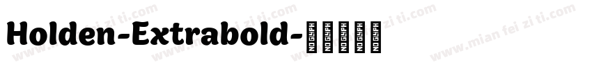 Holden-Extrabold字体转换