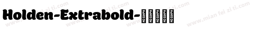 Holden-Extrabold字体转换